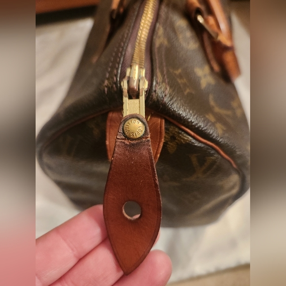 Louis Vuitton Speedy Shoulder Bag 30 Brown Canvas Lock And Key - Picture 5 of 11
